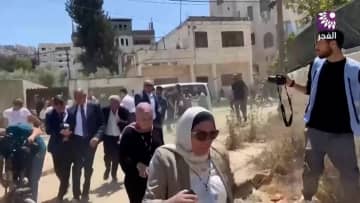 「許可されていない地域に入った」イスラエル軍が日本含む外交団に警告射撃…林長官「誠に遺憾」