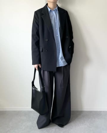 その穿き方、もう古いかも！【ユニクロ】40・50代のオシャ見え♡「ワイドパンツコーデ」