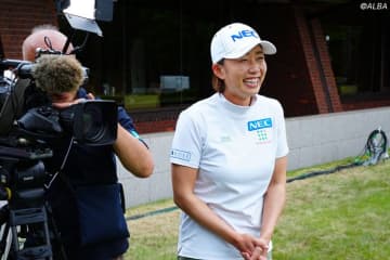 原江里菜が地元大会で解説＆ラウンドレポーター“デビュー”　「セカンドキャリアではない（笑）」
