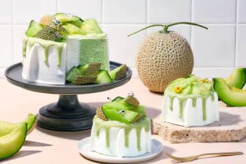 マーサー ビス「完熟マスクメロン」の初夏限定シフォンケーキ、ジューシー果肉×“ふわもち”生地