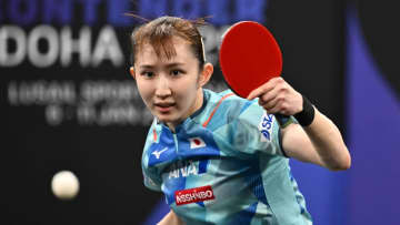【卓球】勝利の瞬間ほえた！早田ひなが中国選手に逆転勝利　2大会連続メダル獲得に王手