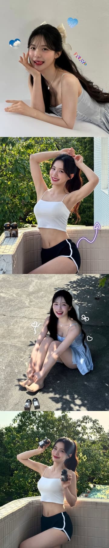 韓国チアガール、“ちょっぴり無防備”なキャミソール姿に釘付け「超絶美しい…」「完璧すぎ！」【PHOTO】