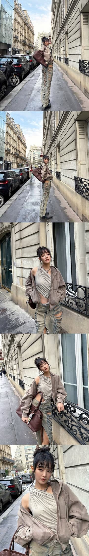 「どうなってるの？」i-dle・ミンニ、“ギリギリ見えない”大胆スカート姿に視線釘付け！【PHOTO】