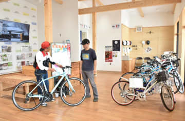 坂東の貸し自転車好評　市「マップ手に巡って」　茨城