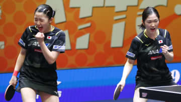 【卓球】張本美和・木原美悠ペアがメダル確定　終始試合をリードしストレート勝利　世界ランク1位の大藤沙月・横井咲桜ペアは同30位の韓国ペアに敗れる