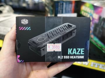 Cooler MasterのM.2 SSD用ヒートシンク「Kaze M.2 SSD Heatsink」が店頭入荷