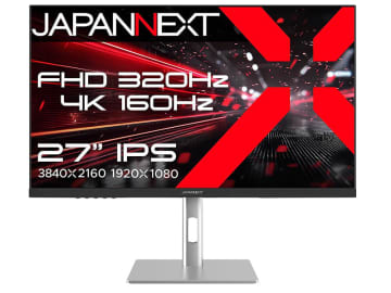 4K/160HzとフルHD/320Hzに対応する27型ゲーミングモニター