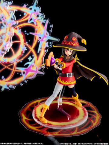 爆裂魔法もぶっ放せる！このすば「めぐみん」プラモフィギュア再販…水着付け替えや“照れ顔”に対応