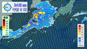 西～東日本　25日（日）にかけて大雨警戒　局地的な激しい雷雨や突風にも注意
