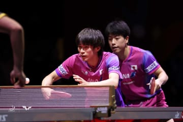 戸上隼輔、篠塚大登の“とがしの”ペアが快勝でメダル確定　エジプトペアをストレート撃破でベスト4進出【世界卓球2025】