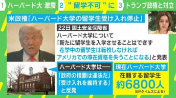 トランプ政権の“留学生受け入れ停止”にハーバード大反発 教育経済学者「早ければ72時間以内に進展の可能性」 アカデミアへの締め付けで“頭脳流出”も？