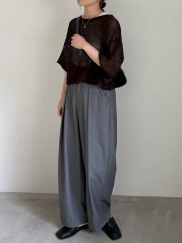 おしゃれな大人は「透かし編みニット」を選んでる！涼しげでヘルシー♡初夏の垢抜けコーデ