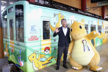 えちぜん鉄道のポケモン列車再開　福井、3月に落石と衝突