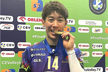【現地取材】欧州CL初制覇の石川祐希を直撃！ 日本男子バレー初快挙に感激も漏らした“本音”「MVPを獲れる活躍ができなかった」