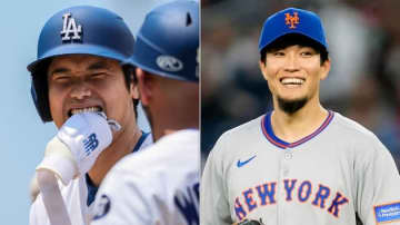 大谷翔平、千賀滉大の真横を“素通り”？⇨「笑った」「お茶目だねえ」。映像に地元放送局も“爆笑”