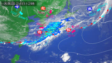 西・東日本、土砂災害、低い土地の浸水、河川の増水に注意・警戒