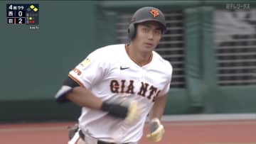 「完璧だったなと思いました」打った瞬間確信　巨人の育成・三塚琉生が3ランで初お立ち台【巨人2軍】