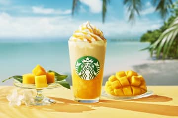 【スタバ】マンゴーが主役のフラペチーノとソーダが登場。おすすめカスタムも紹介するよ♡