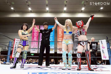 【スターダム】ネオジェネシスがアーティスト王座Ｖ２　ＭＶＬ、ヘイトとの３ＷＡＹイリミネーション制す
