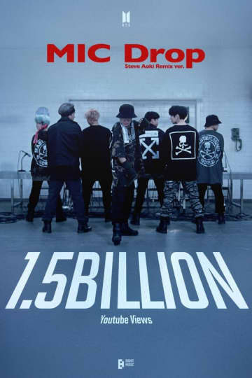 BTS、通算4作目！「MIC Drop」のMV再生回数が15億回を突破