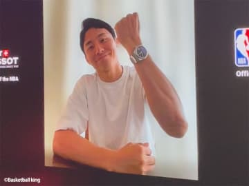 「TISSOT × NBA POP-UP EVENT」に河村勇輝がリモートで登場…あのノールックパスをセルフ解説