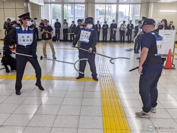 北総とJR千葉支社が不審者対応で連携　東松戸駅で合同訓練（千葉県松戸市）
