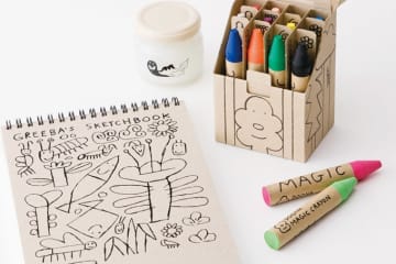 プレゼントにもらってうれしい！ お絵描きや工作が楽しくなる「クレヨン、のり、スケッチブック」のご紹介【こどモノ6月号】