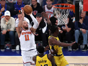 イースト決勝最初の2戦で計79得点…ジェイレン・ブランソンがレブロン以来の高得点を記録