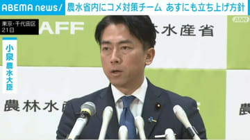 あすにも農水省内に「コメ対策チーム」立ち上げ方針 価格高騰抑えることなど目的