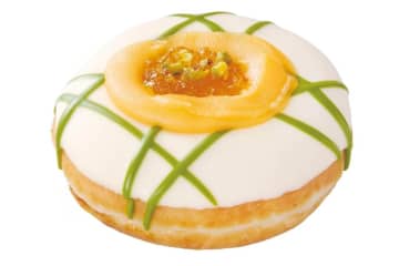 クリスピー・クリーム・ドーナツ「赤肉メロン」の北海道限定ドーナツ、芳醇メロンクリーム＆ジャムをW絞り