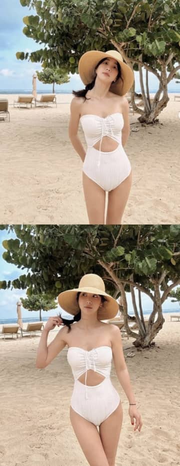 「本当に40代？」童顔女優キ・ウンセの水着ワンピースにネチズン釘付け【PHOTO】