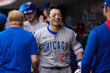 カブス・鈴木誠也が14号決勝3ラン！　自己最速187キロ弾で単独トップ49打点目　3安打1四球の活躍で同地区カード勝ち越しに導く