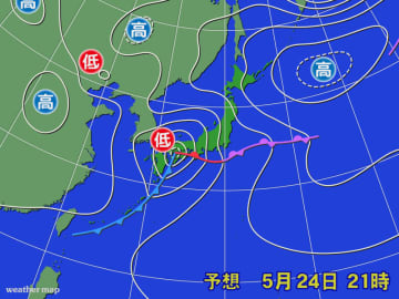 あすにかけて全国的に雨