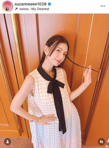 「お姫様」スザンヌ38歳、透け感純白ドレス姿で圧倒的美しさ　「綺麗過ぎます」「ずーっとかわいい」