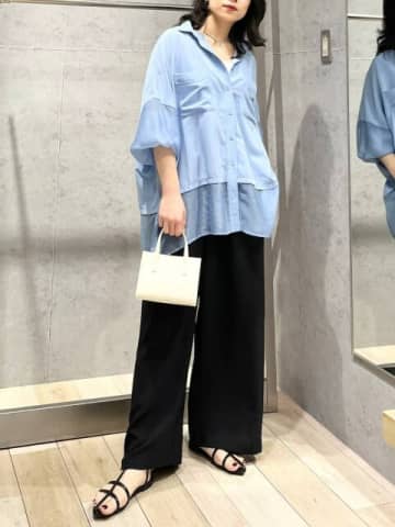 初夏コーデは黒ワイドパンツが断トツで使える♡マネするだけで垢抜け！大人の着回し5style