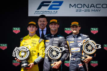 SC導入で逆転優勝のクロフォード「人生で一番クレイジーな2周だった」／FIA F2第5戦レース2