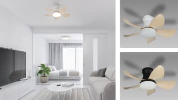 小型軽量＆こだわりのあかり！自然でやわらかな風を感じる「LEDシーリングファン」5月28日発売　～自分好みのおしゃれな空間を実現、コンパクトフォルムに機能美を追求～