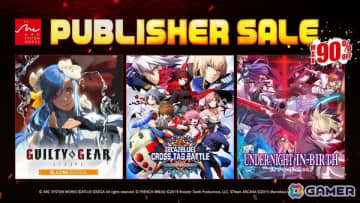 「GUILTY GEAR -STRIVE-」「UNI2 Sys:Celes Deluxe Edition」などのアークシステムワークス作品が最大90％OFFに！Steam「Publisher Sale」が開催