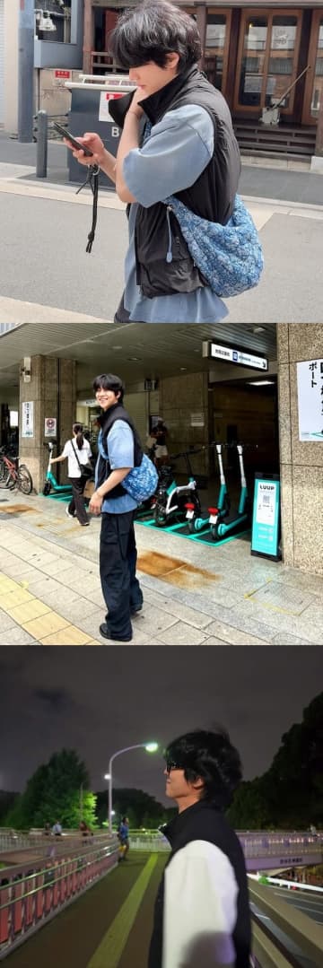 チェ・ジョンヒョプ、日本で撮られた自然体の姿…“以前と同じ場所”に出没！「飛んでいきたい」【PHOTO】