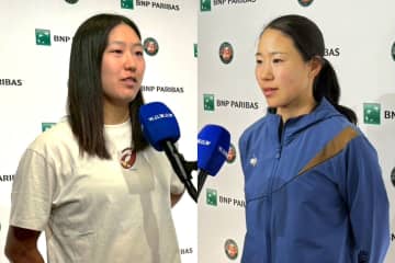 全仏オープン１回戦から日本人対決となった内島萌夏と日比野菜緒、戦いを前に心境を明かす＜SMASH＞