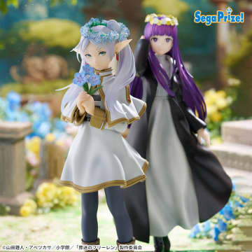 「葬送のフリーレン」より花冠をつけた「フリーレン」「フェルン」プライズフィギュアが5月29日より再登場