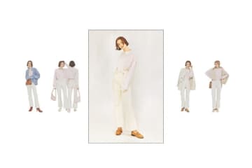 ベーシックだけど差がつく「白っぽいロンTと白デニム」同じ服でも違って見える「着回しパターン」