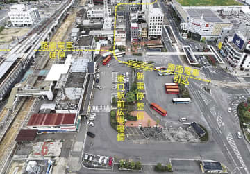愛媛県／ＪＲ松山駅付近連立事業、２６年夏に県の工事はすべて完了見込み