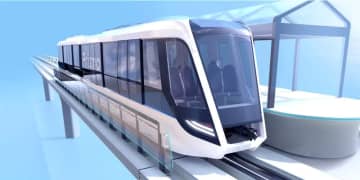 次世代の完全自動走行･新交通システム！ 駅間の架線を無くしガイドレールは中央1本のみに！ 三菱重工「Prismo」を開発