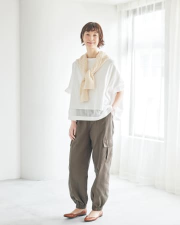 サッと穿くだけ → 即おしゃれ！【しまむら】40・50代の垢抜け♡「高見えパンツ」