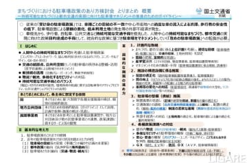 国交省、駐車場マネジメント推進ガイドライン公表　持続可能なまちづくりへ