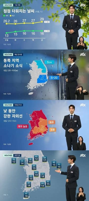 俳優パク・ボゴム、韓国のニュース番組で突然天気予報伝える!?安定した声で視聴者魅了