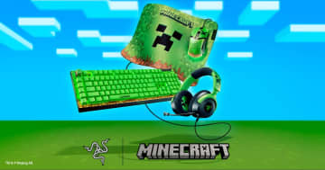 Razerと「マイクラ」がコラボ！ クリーパー仕様のゲーミングデバイスが6月27日発売