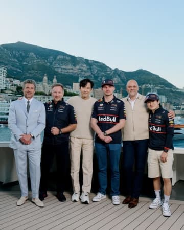 イ・ジョンジェ、F1モナコGPイベントに出席！レーシングドライバー角田裕毅とのショットも