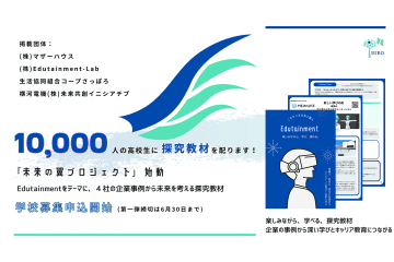 国際エデュテイメント協会、企業活動やキャリアを考える探究教材「未来の翼プロジェクト」を高校生1万人に無償配布